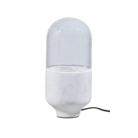 Asel table lamp marble glass off white