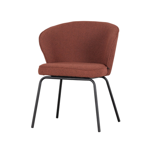 Admit dining chair bouclé chestnut