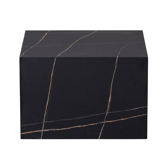 Benji coffee table marmerlook black 60x60