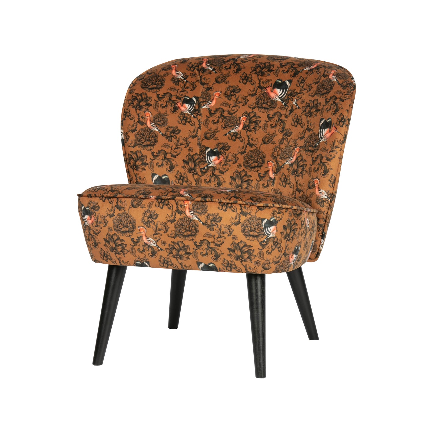 Sara armchair velvet fenix print