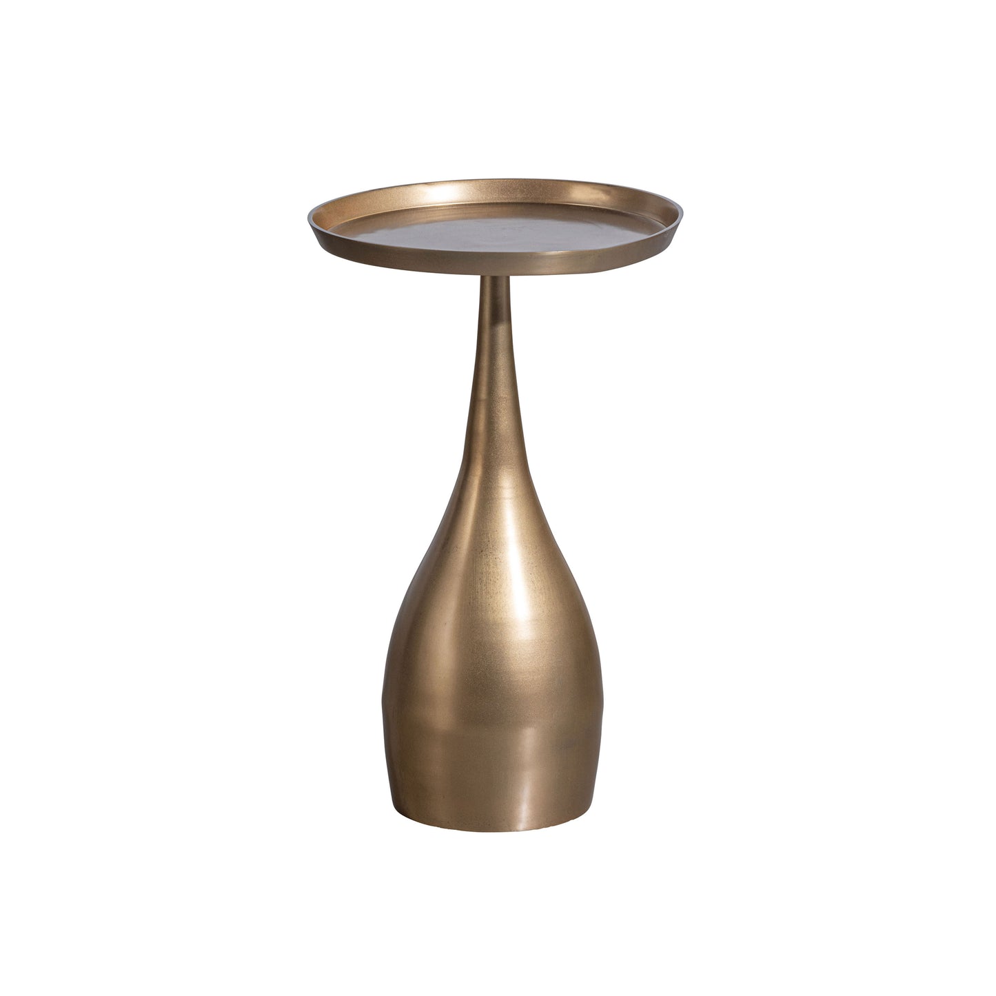 Cone sidetable metal antique brass