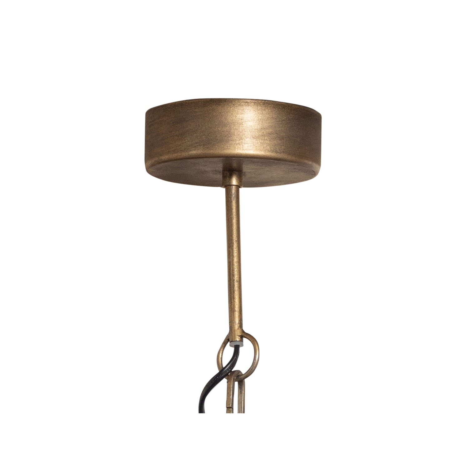 Polished hanging lamp metal antique brass