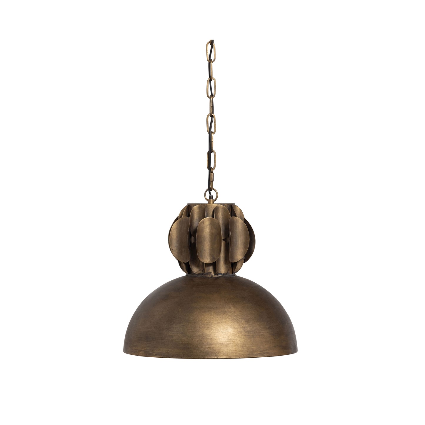 Polished hanging lamp metal antique brass