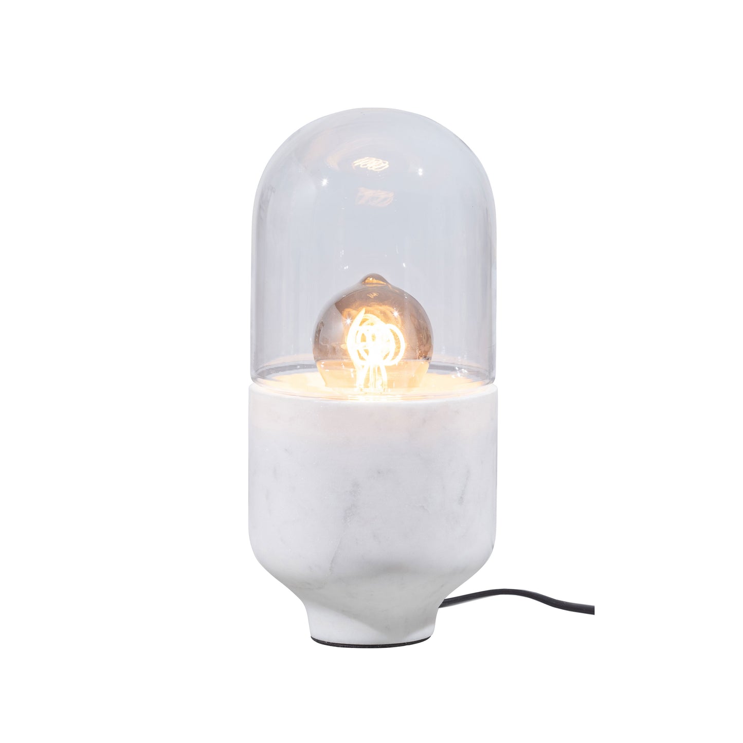 Asel table lamp marble glass off white