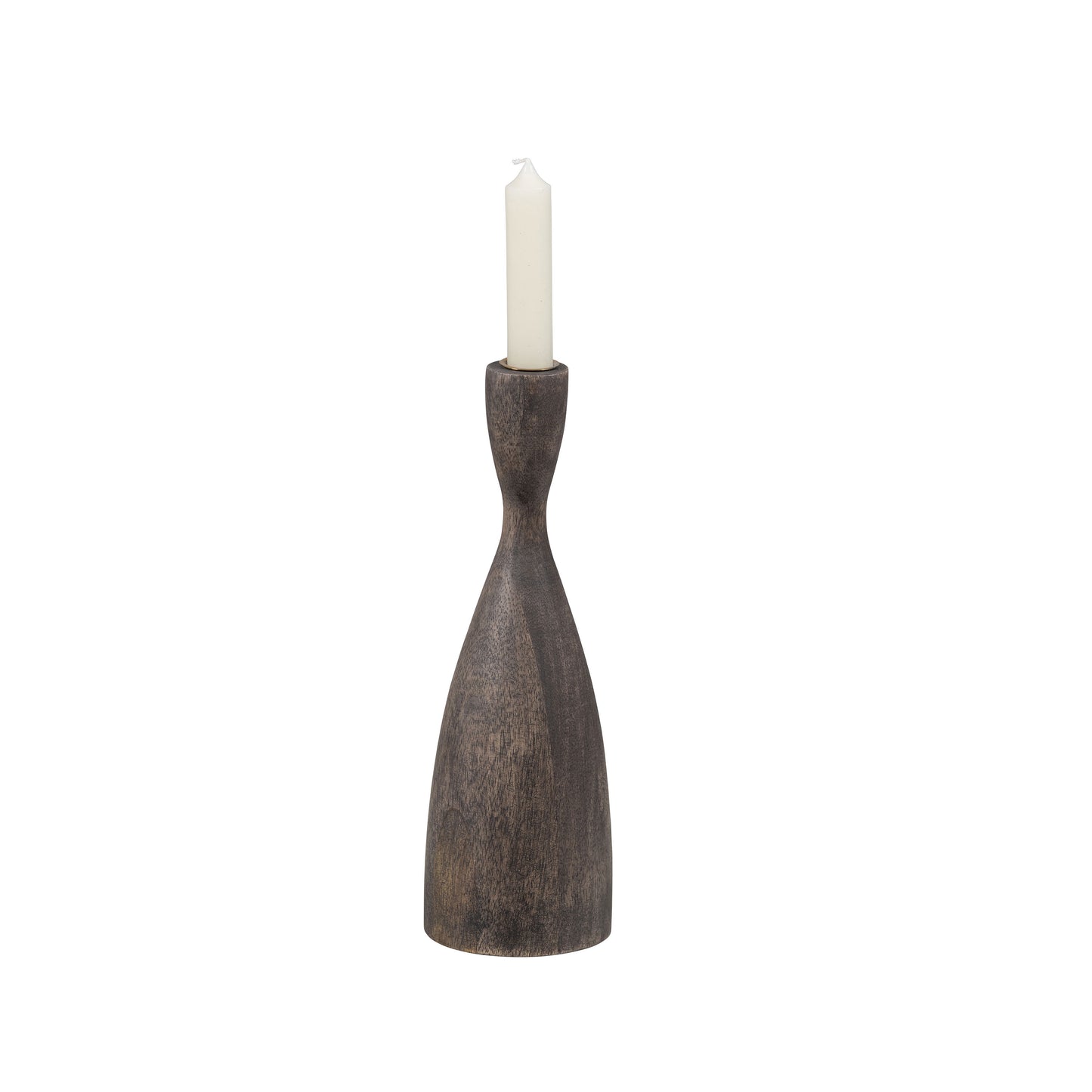 Rosa candleholder wood brown 28cm