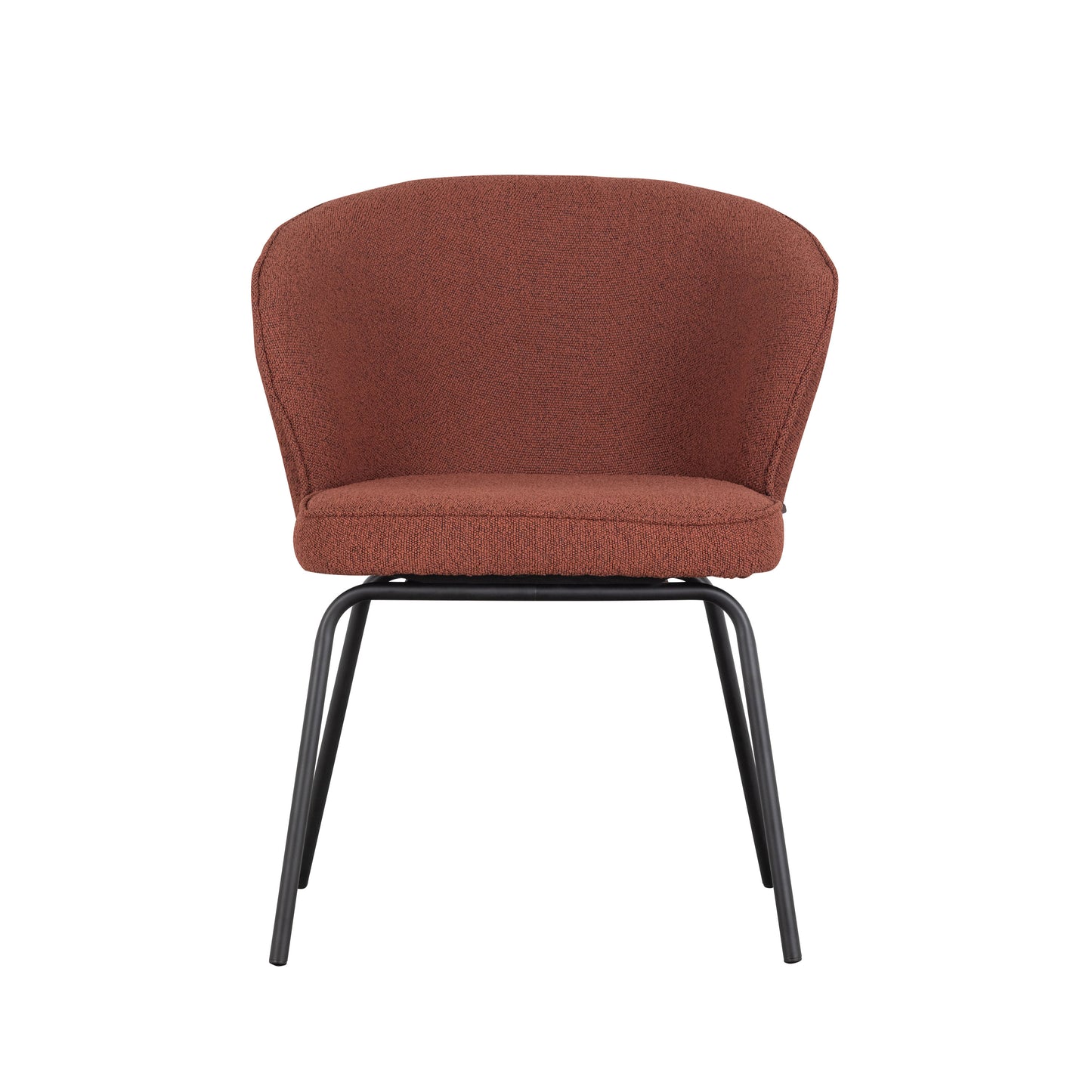 Admit dining chair bouclé chestnut