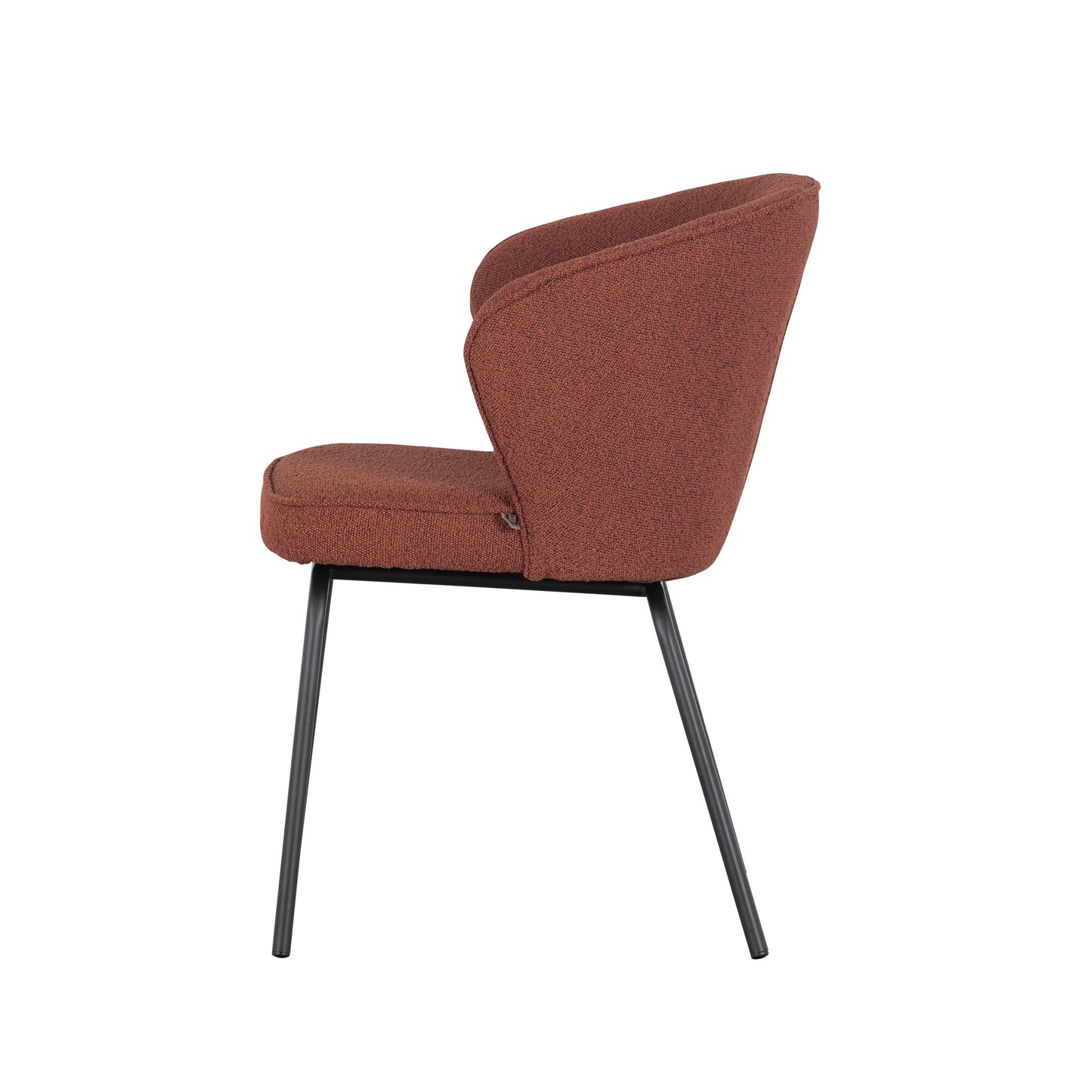 Admit dining chair bouclé chestnut