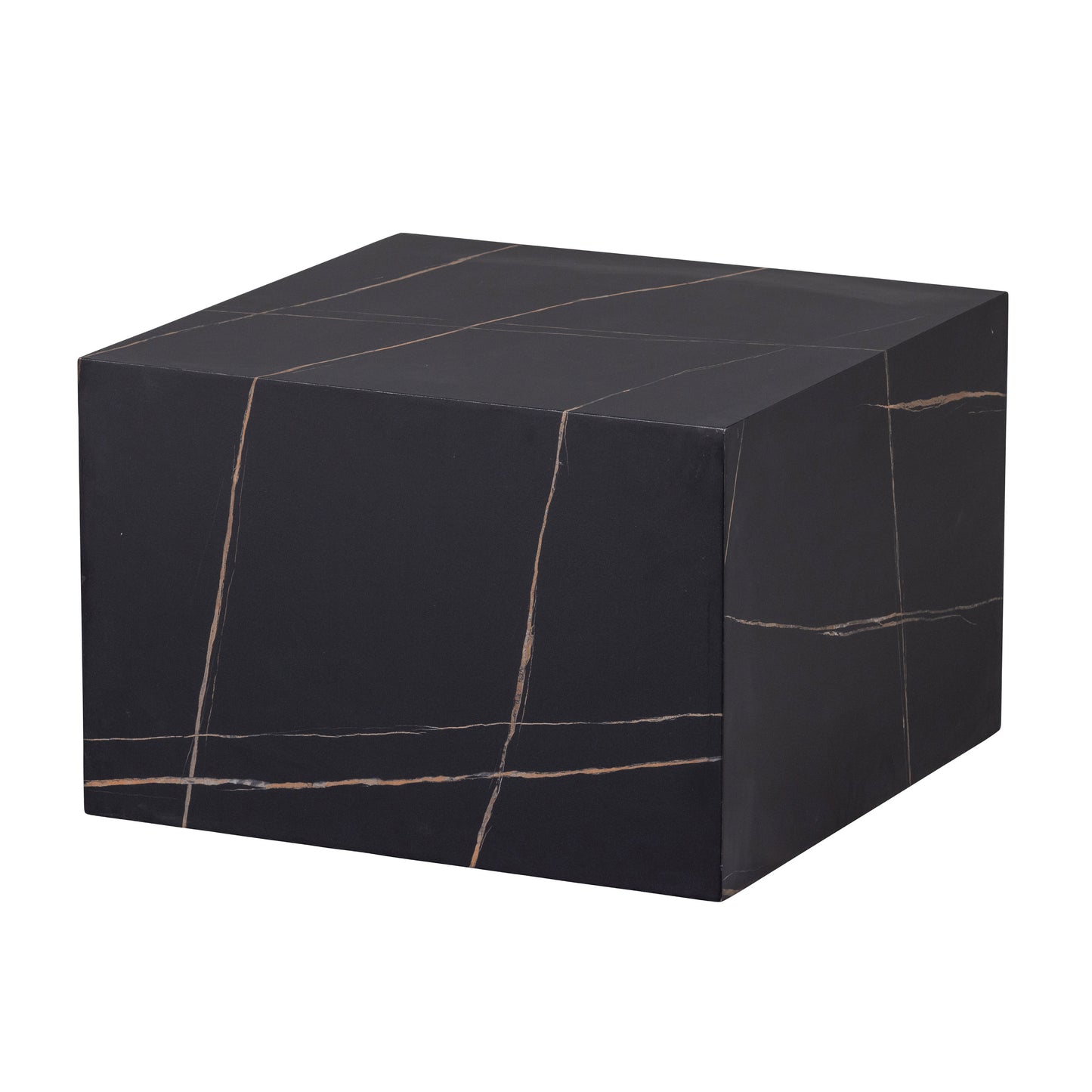Benji coffee table marmerlook black 60x60
